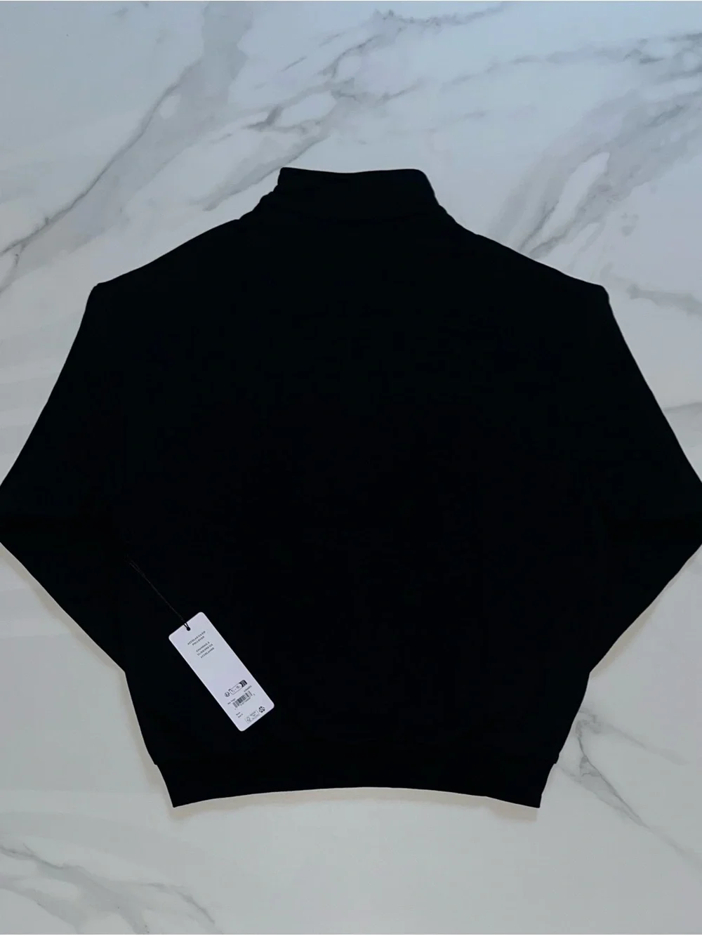 Alo Yoga Accolade 1/4 Zip Pullover Sweatshirt Black Size Small